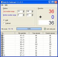 AddOrSubtract 1.1.1.1 screenshot. Click to enlarge!