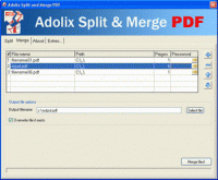 Adolix Split and Merge PDF 2.1 screenshot. Click to enlarge!