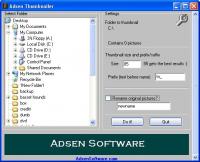 Adsen Thumbnailer 1.25 screenshot. Click to enlarge!