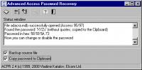 Advanced Access Password Recovery 2.5 screenshot. Click to enlarge!