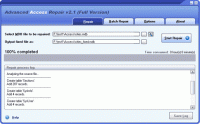 Advanced Access Repair 2.1 screenshot. Click to enlarge!
