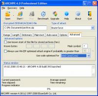 Advanced Archive Password Recovery 4.54 screenshot. Click to enlarge!