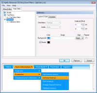 Advanced CSS Drop Down Menu Dreamweaver Extension 5.2.0 screenshot. Click to enlarge!