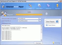 Advanced Excel Repair 1.4 screenshot. Click to enlarge!