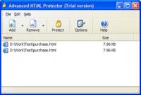 Advanced HTML Protector 3.2 screenshot. Click to enlarge!