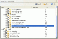 Advanced IE History Bar 1.1.2.45 screenshot. Click to enlarge!