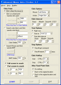 Advanced Mouse Auto Clicker 4.1.8 screenshot. Click to enlarge!