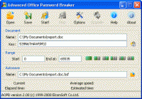 Advanced Office Password Breaker 3.04.754 screenshot. Click to enlarge!