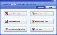Advanced Office Repair 1.6 screenshot. Click to enlarge!