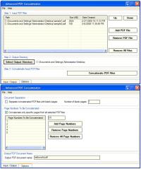 Advanced PDF Concatenator 1.11 screenshot. Click to enlarge!
