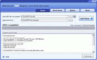 Advanced PDF Repair 2.0 screenshot. Click to enlarge!