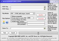 Advanced PDF2HTM (PDF to HTML) 3.0.0.772 screenshot. Click to enlarge!