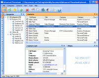 Advanced Phonebook 2.15 screenshot. Click to enlarge!