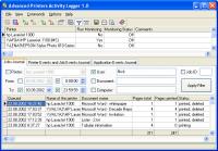 Advanced Printers Activity Logger 1.2 screenshot. Click to enlarge!
