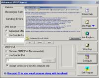 Advanced SMTP Server 5.27 screenshot. Click to enlarge!