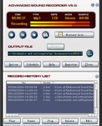 Advanced Sound Recorder 6.0 screenshot. Click to enlarge!