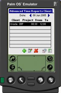 Advanced Time Reports Palm 8.0.57 screenshot. Click to enlarge!