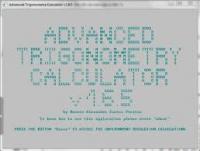 Advanced Trigonometry Calculator Portable 1.9.0 screenshot. Click to enlarge!