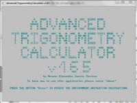 Advanced Trigonometry Calculator 1.9.0 screenshot. Click to enlarge!