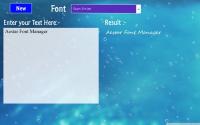 Aestar Font Manager for Windows 8 1.0.0.5 screenshot. Click to enlarge!