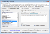 Aid4Mail MBOX Converter 1.4 screenshot. Click to enlarge!