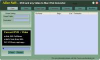 Alice DVD any Video to Mac iPod Converter 9.99 screenshot. Click to enlarge!