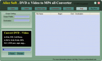 AliceSoft DVD and Any Video to MP4 all 9.99 screenshot. Click to enlarge!