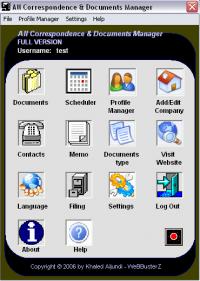All Correspondence and Documents Manager 1.0.0 screenshot. Click to enlarge!
