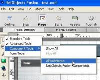 AllWebMenus NetObjects Fusion component 1.0 screenshot. Click to enlarge!