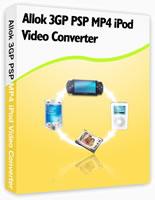 Allok 3GP PSP MP4 iPod Video Converter for to mp4 5.0 screenshot. Click to enlarge!