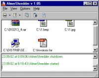 AlmerShredder 1.05 screenshot. Click to enlarge!