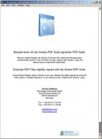 Aloaha PDF Signator 5.0.285 screenshot. Click to enlarge!