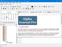 Alpha Journal Pro 6.0.0.0 screenshot. Click to enlarge!