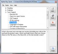Alpha Key Saver 4.0.0.0 screenshot. Click to enlarge!