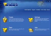 Alpha ZIP 1.3 screenshot. Click to enlarge!