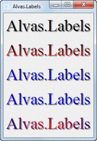 Alvas.Labels 2.1 screenshot. Click to enlarge!