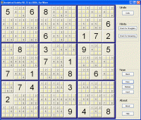 Analytical Sudoku 0.9 screenshot. Click to enlarge!