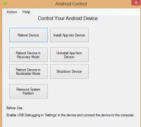 Android Control 1.0 screenshot. Click to enlarge!