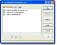 Anewsoft MP3 Converter 1.1 screenshot. Click to enlarge!
