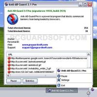 Anti-AD Guard PRO 2.1.2.7 screenshot. Click to enlarge!