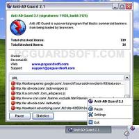 Anti-AD Guard 2.1.2.5 screenshot. Click to enlarge!
