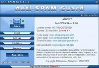 Anti-SPAM Guard 4.0 screenshot. Click to enlarge!
