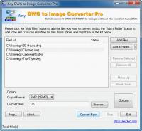 Any DWG to JPG Converter Pro 2010 screenshot. Click to enlarge!