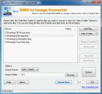 Any DWG to JPG Converter 2010.5 screenshot. Click to enlarge!