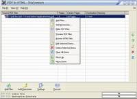 Ap PDF to HTML batch converter 3.0 screenshot. Click to enlarge!
