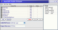 ApecSoft Audio Stripper V1.20 screenshot. Click to enlarge!