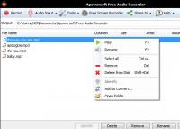 Apowersoft Free Audio Recorder 3.0.7 screenshot. Click to enlarge!
