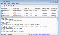 AppCrashView 1.25 screenshot. Click to enlarge!