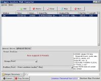 Apple Lossless FLAC Converter 2.0.1 screenshot. Click to enlarge!