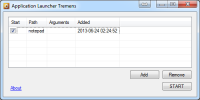 Application Starter Tremens 1.0.0.0 screenshot. Click to enlarge!